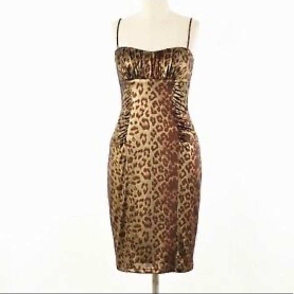 David Meister - Animal Print Spaghetti Strap- Sz 8